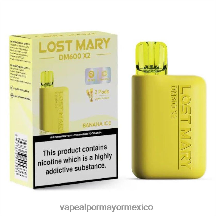 Vaporizador Desechable Al Por Mayor hielo de plátano D4H84F465 LOST MARY DM600 X2