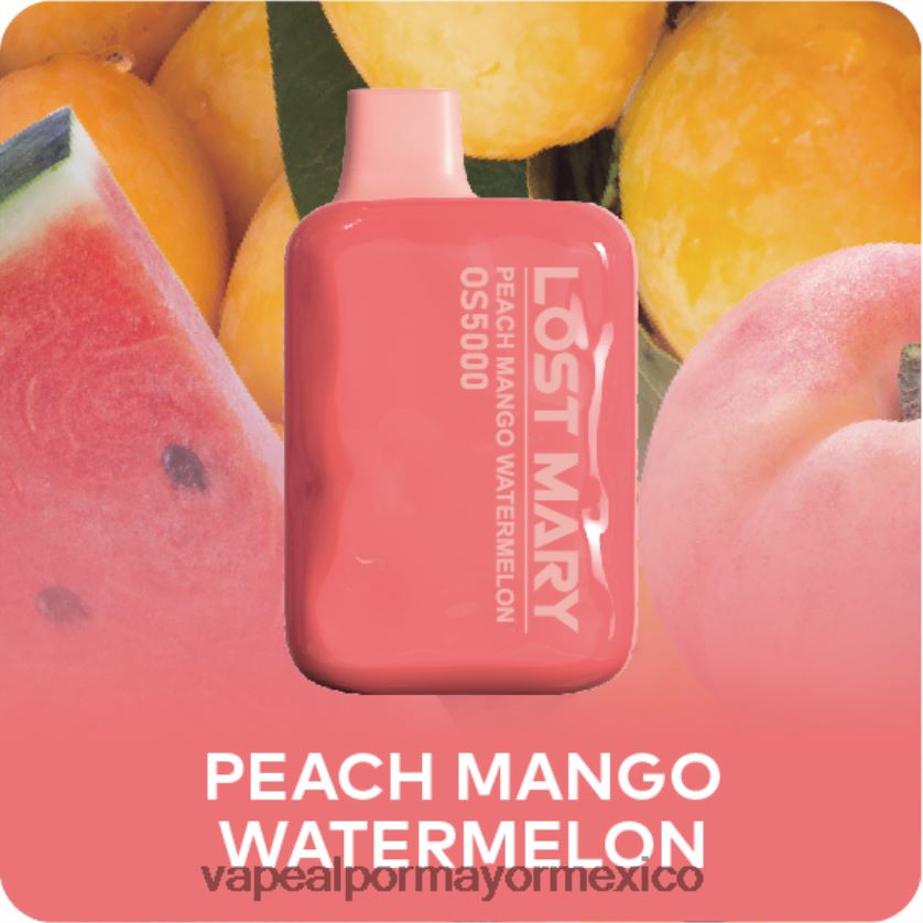 Vaporizador Desechable Al Por Mayor sandia mango durazno D4H84F495 LOST MARY OS5000