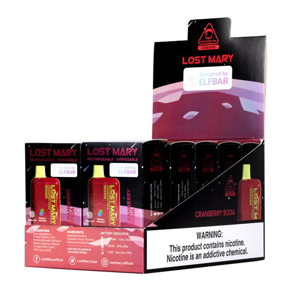 Vaporizador Desechable Por Mayor refresco de arándano D4H84F109 LOST MARY OS5000