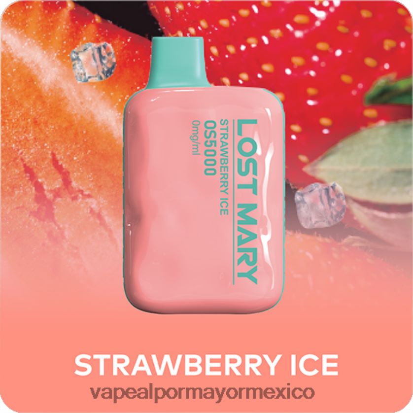 hielo de fresa