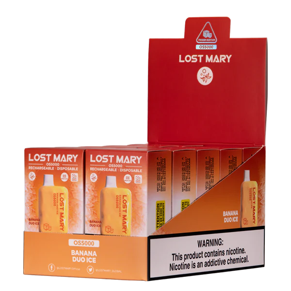 Vaporizador Mexico plátano dúo hielo D4H84F107 LOST MARY OS5000