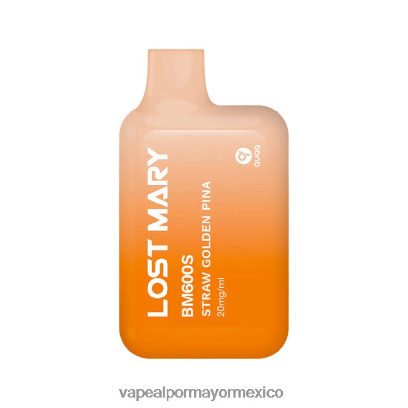 Vaporizador Desechable Al Por Mayor piña dorada de paja D4H84F415 LOST MARY BM600S