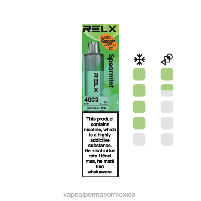 Cigarrillo Electrónico Al Por Mayor - RELX MagicGo 4000 vaporizadores desechables menta verde 46PP43