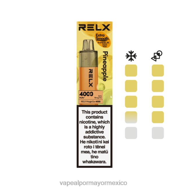 Vape Al Por Mayor Mexico - RELX MagicGo 4000 vaporizadores desechables piña 46PP41