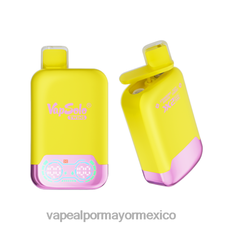 Venta De Vaporizadores Al Por Mayor - Vapsolo TWINS vaporizador desechable plátano fresa y cereza gaseosa HJ862126