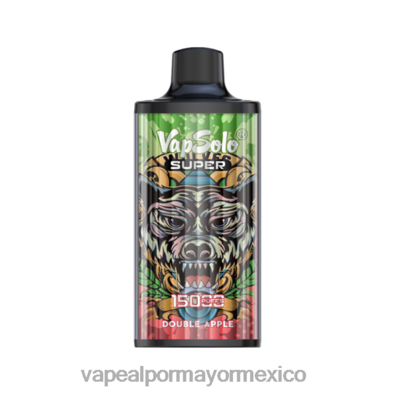 Vape Al Por Mayor Mexico - Vapsolo SUPER vaporizador desechable manzana doble HJ862111