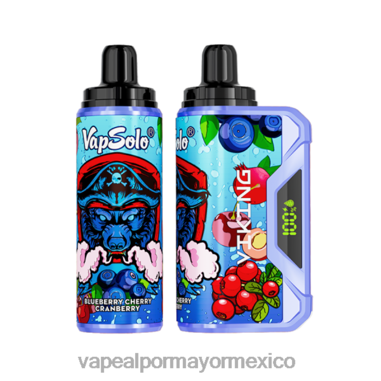Vape Al Por Mayor Mexico - Vapsolo VIKING vaporizador desechable arándano cereza arándano HJ862131