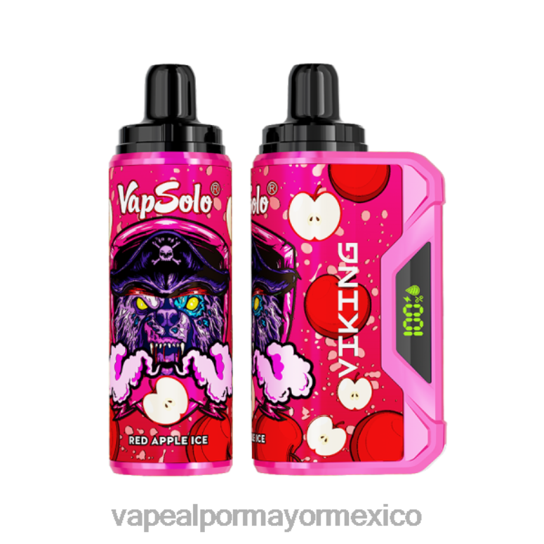 Venta De Vaporizadores Al Por Mayor - Vapsolo VIKING vaporizador desechable hielo de manzana roja HJ862136