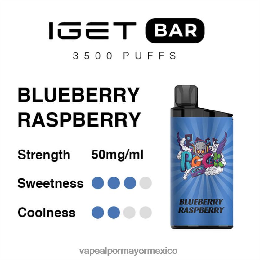 Vaporizador Desechable Precio frambuesa arándano D4H84F92 IGET BAR 3500 5% nicotina